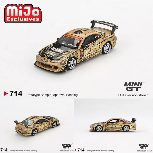 Mini GT - Nissan Silvia (S15) Top Secret D1GP - Gold *Pre-Order*