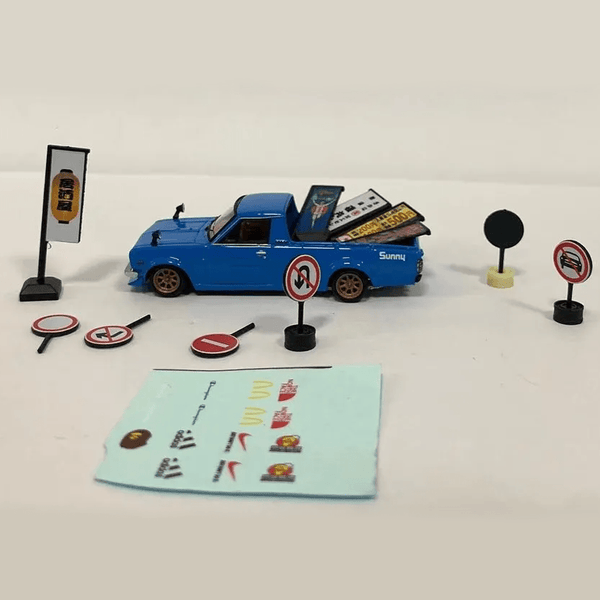 Stance Hunters - Datsun Sunny Truck w/ Accessories - Treasure Series *Resin* - Top CollectiblesDiecastStance Hunters