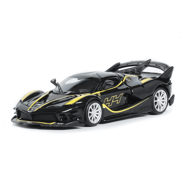 Stance Hunters x Little Toys - Ferrari FXX - K Evo w/ Removable Engine Cover - Black - Top CollectiblesDiecastStance Hunters