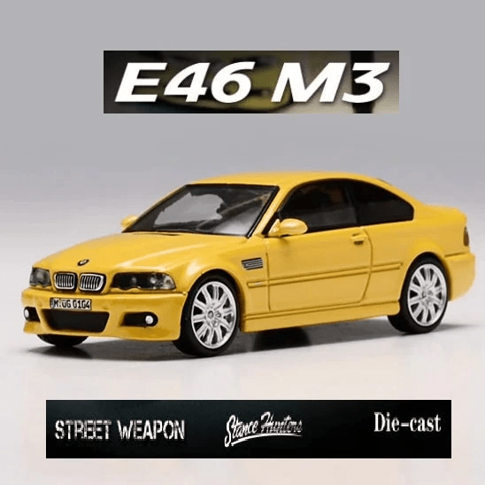 Stance Hunters x Street Weapons - BMW M3 (E46) - High Rev Series - Top CollectiblesDiecastStance Hunters