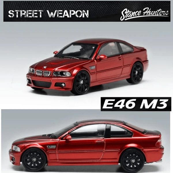 Stance Hunters x Street Weapons - BMW M3 (E46) - High Rev Series - Top CollectiblesDiecastStance Hunters