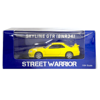 Street Warrior - Nissan Skyline GT - R R34 - Yellow - Top CollectiblesDiecastStreet Weapon