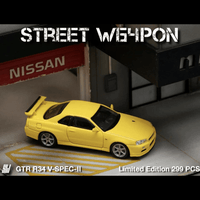 Street Warrior - Nissan Skyline GT - R R34 - Yellow - Top CollectiblesDiecastStreet Weapon
