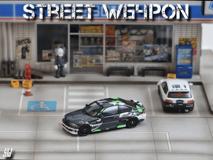 Street Weapon - BMW M3 E46 - Sharkmouth - Top CollectiblesDiecastStreet Weapon