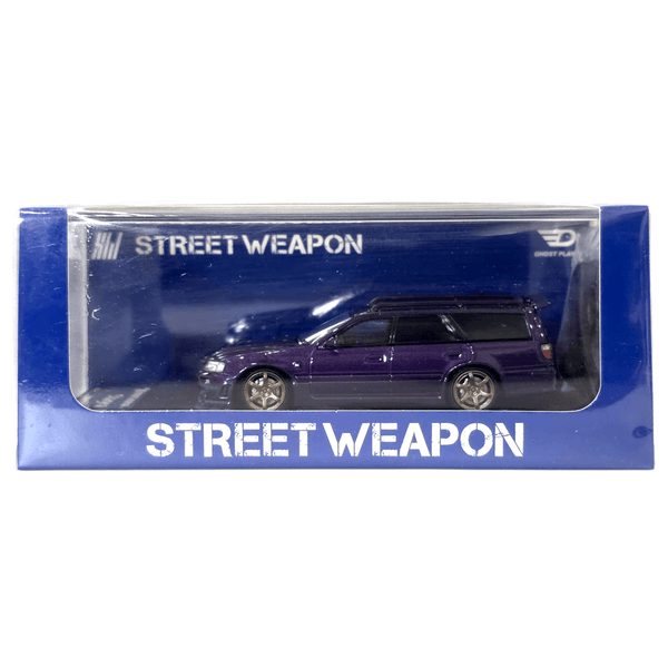 Street Weapon X Ghostplayer - Nissan Stagea R34 w/ Roof Box - Purple - Top CollectiblesDiecastStreet Weapon