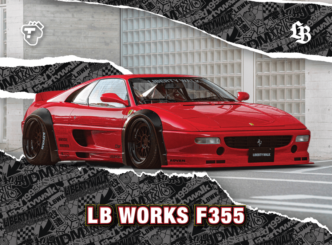 Tarmac Cards - LB Works F355 - Silver Parallel - Liberty Walk Collectible Trading Cards Volume 1 - Top CollectiblesDiecastTarmac Works
