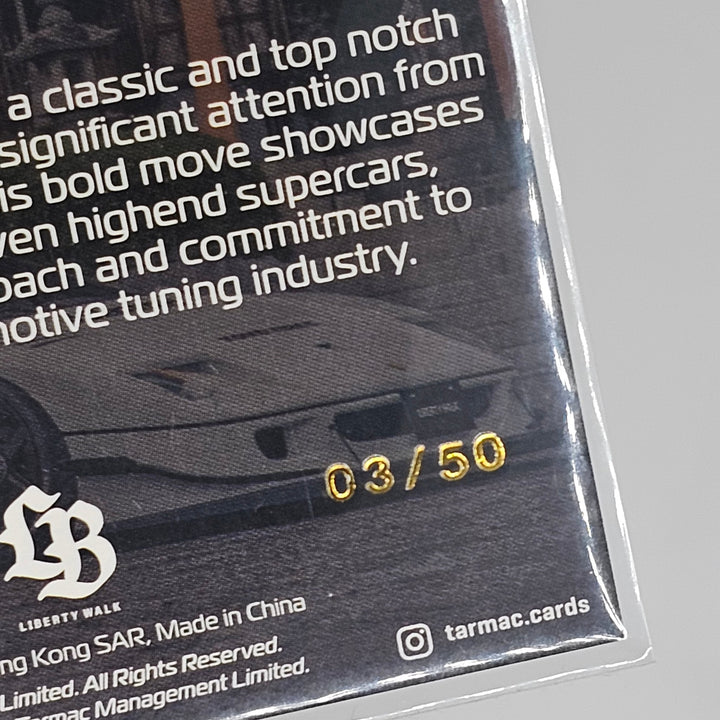 Tarmac Cards - LB WORKS F40 - White - Liberty Walk Collectible Trading Cards Volume 1 *Serialized 03/50* - Top CollectiblesDiecastTarmac Works
