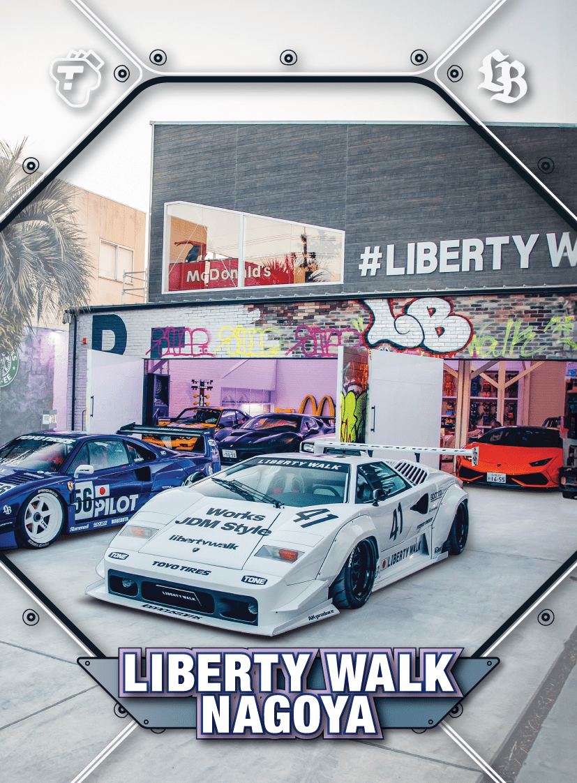 Tarmac Cards - Liberty Walk NAGOYA - Silver Parallel - Liberty Walk Collectible Trading Cards Volume 1 - Top CollectiblesDiecastTarmac Works