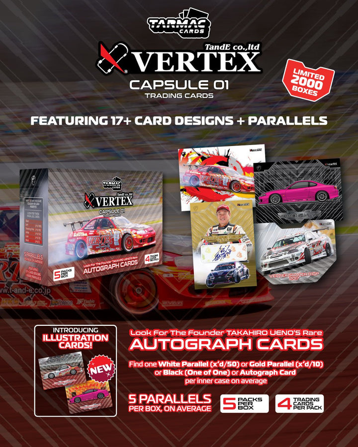 Tarmac Cards - Vertex Capsule 01 - Limited Edition - Top CollectiblesDiecastTarmac Works