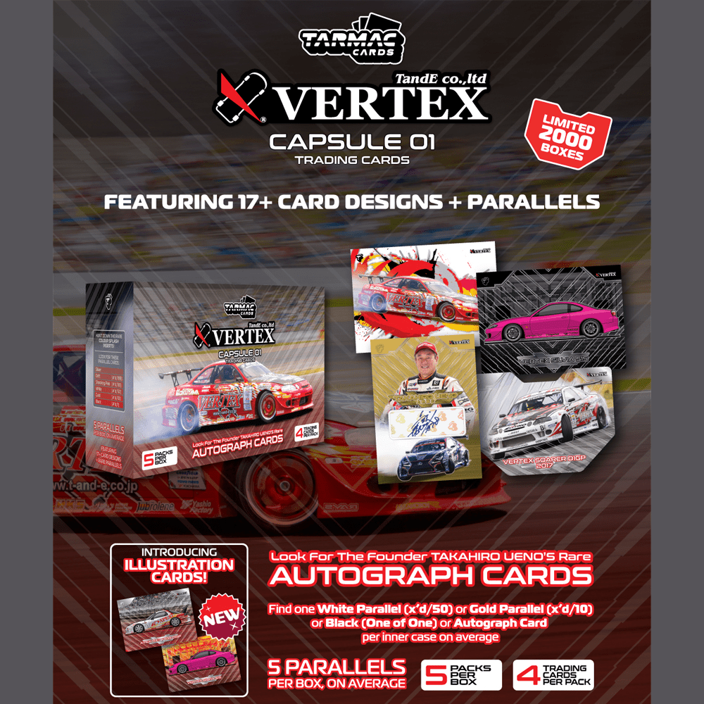 Tarmac Cards - Vertex Capsule 01 - Limited Edition - Top CollectiblesDiecastTarmac Works