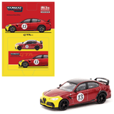 Tarmac Works - Alfa Romeo Giulia GTAm – Red Yellow - Top CollectiblesDiecastTarmac Works