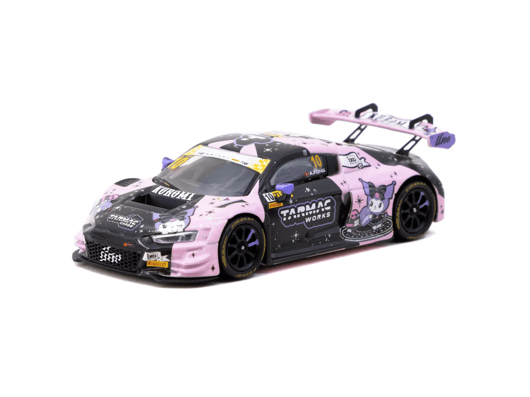 Tarmac Works - Audi R8 LMS GT3 evo II "Kuromi" with Trading Cards Pack - Hobby64 Series - Top CollectiblesDiecastTarmac Works
