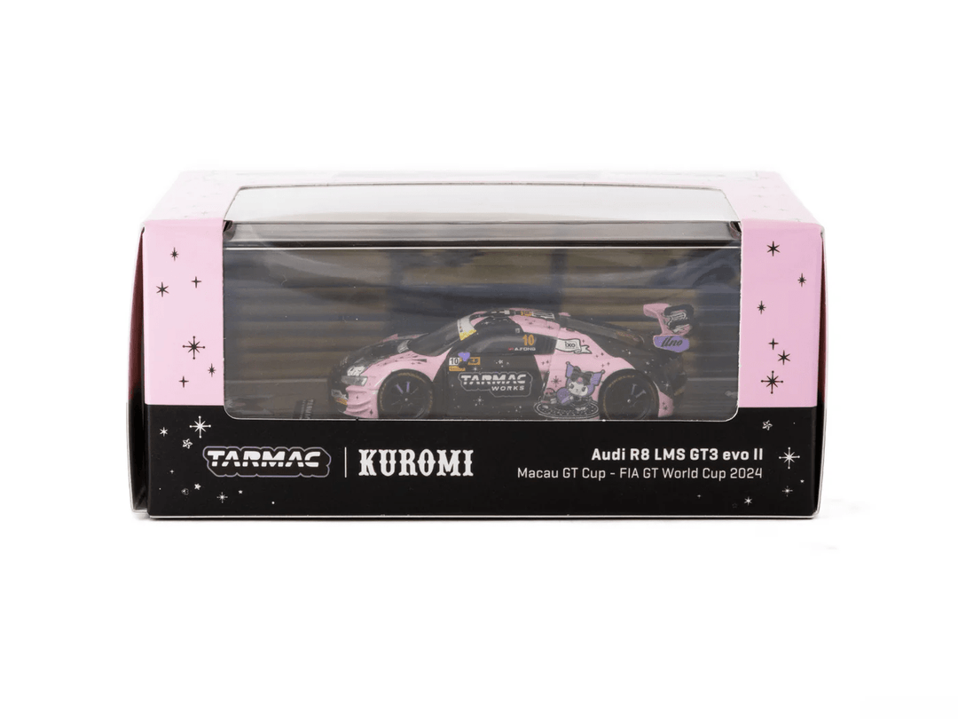 Tarmac Works - Audi R8 LMS GT3 evo II "Kuromi" with Trading Cards Pack - Hobby64 Series - Top CollectiblesDiecastTarmac Works
