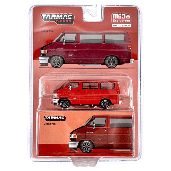 Tarmac Works - Dodge Van - Red - Top CollectiblesDiecastTarmac Works