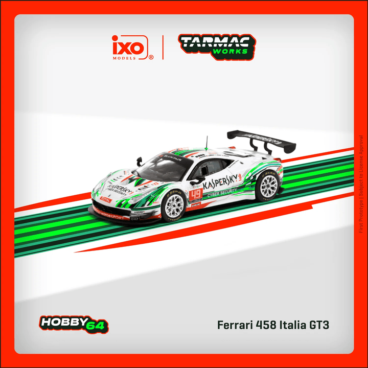 Tarmac Works - Ferrari 458 Italia GT3 - Hobby64 Series - Top CollectiblesDiecastTarmac Works