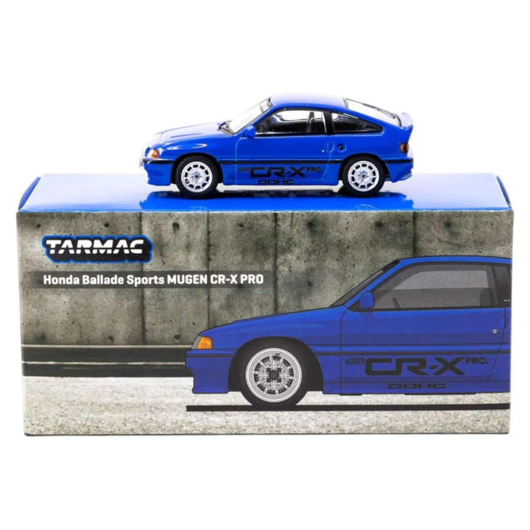 Tarmac Works - HONDA Ballade Sports MUGEN CR-X PRO Blue - Global64 Series - Top CollectiblesDiecastTarmac Works