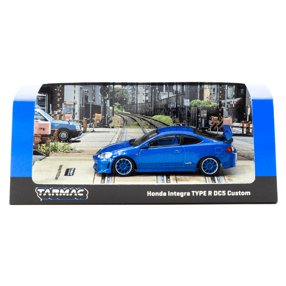 Tarmac Works - Honda Integra TYPE R DC5 Custom Blue - Road64 Series - Top CollectiblesDiecastTarmac Works