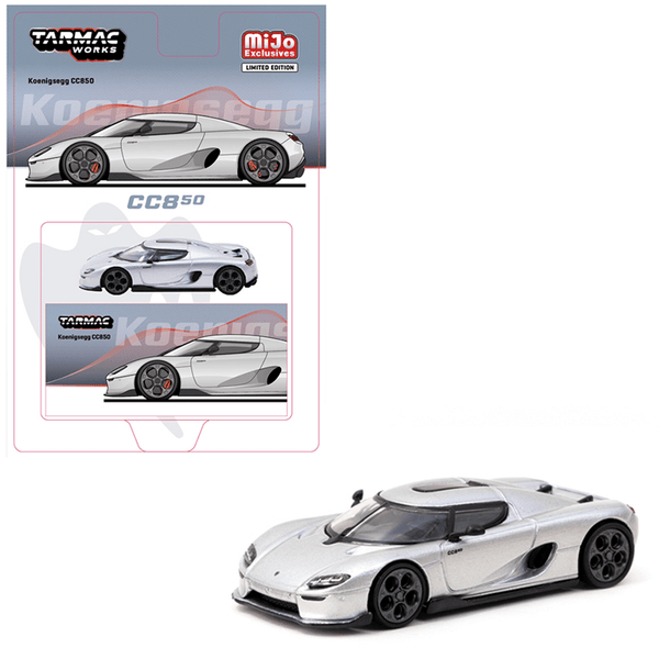 Tarmac Works - Koenigsegg CC850 – Silver - Top CollectiblesDiecastTarmac Works