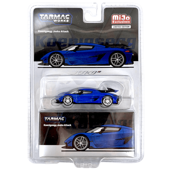 Tarmac Works - Koenigsegg Jesko Attack – Blue - Top CollectiblesDiecastTarmac Works