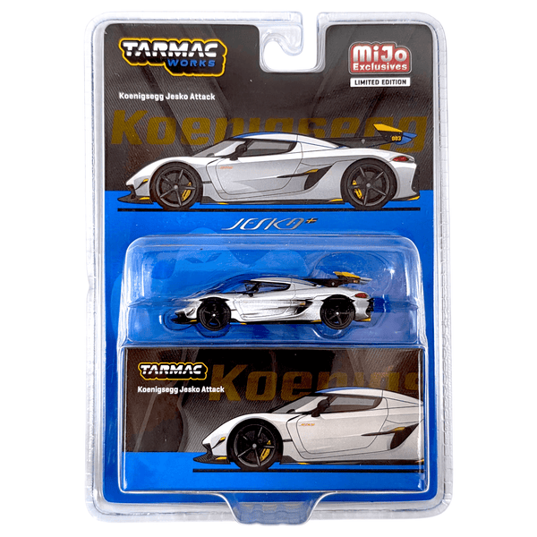 Tarmac Works - Koenigsegg Jesko Attack – Silver - Top CollectiblesDiecastTarmac Works