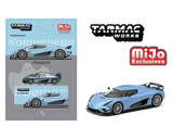 Tarmac Works - Koenigsegg Regera – Light Blue Metallic *Pre - Order* - Top CollectiblesDiecastTarmac Works