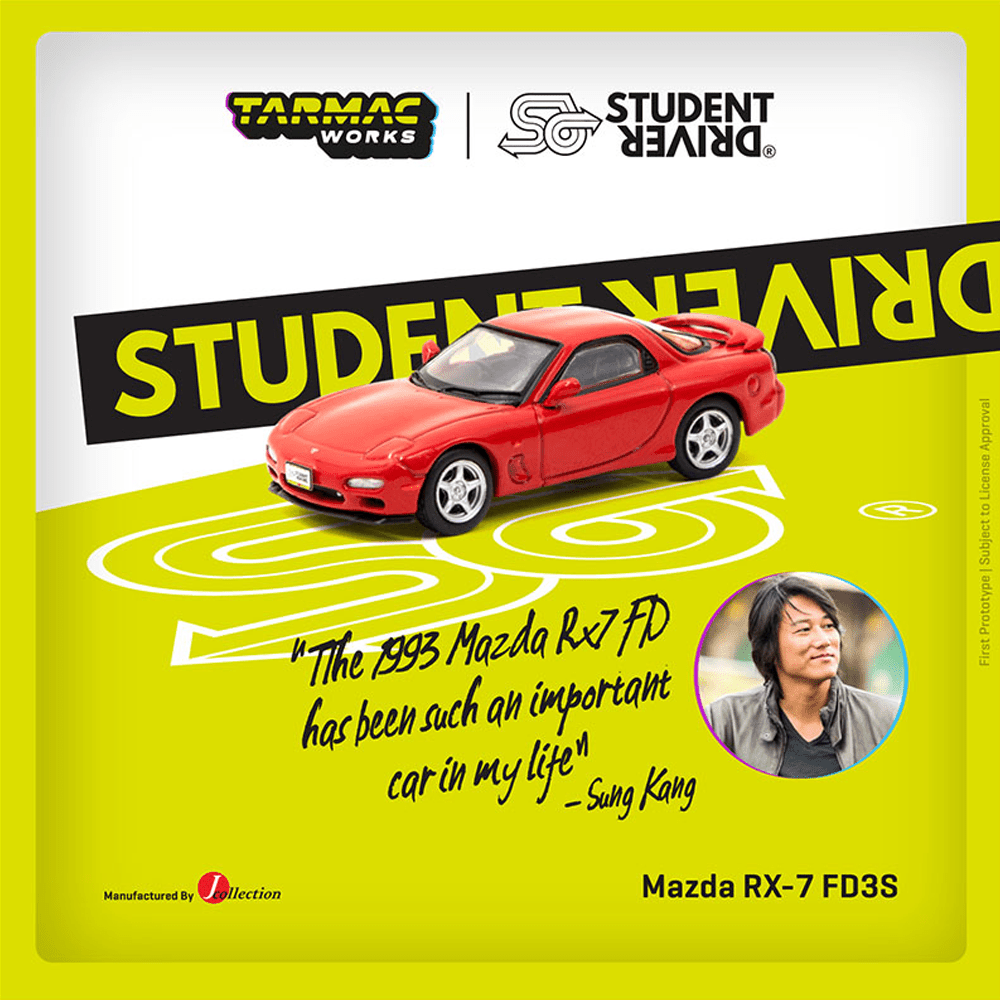 Tarmac Works - Mazda RX - 7 FD3S Student Driver - J - Collection Series *Sealed, Possibility of a Chase Car* - Top CollectiblesDiecastTarmac Works