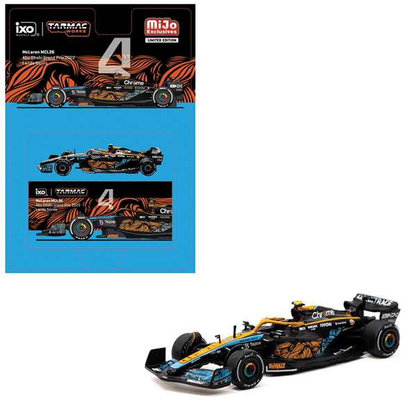 Tarmac Works - McLaren MCL36 F1 - Lando Norris Abu Dhabi Grand Prix 2022 - Top CollectiblesDiecastTarmac Works