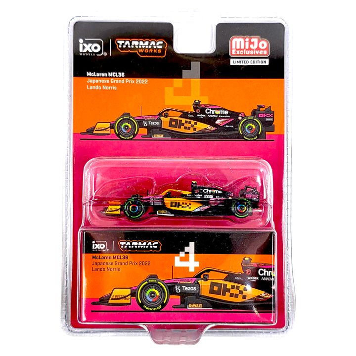 Tarmac Works - McLaren MCL36 F1 - Lando Norris Japanese Grand Prix 2022 - Top CollectiblesDiecastTarmac Works