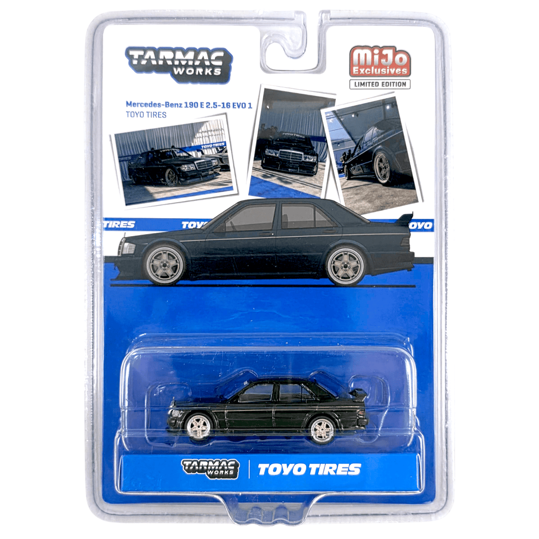 Tarmac Works - Mercedes - Benz 190 E 2.5 - 16 EVO 1 TOYO TIRES – Green - Top CollectiblesDiecastTarmac Works