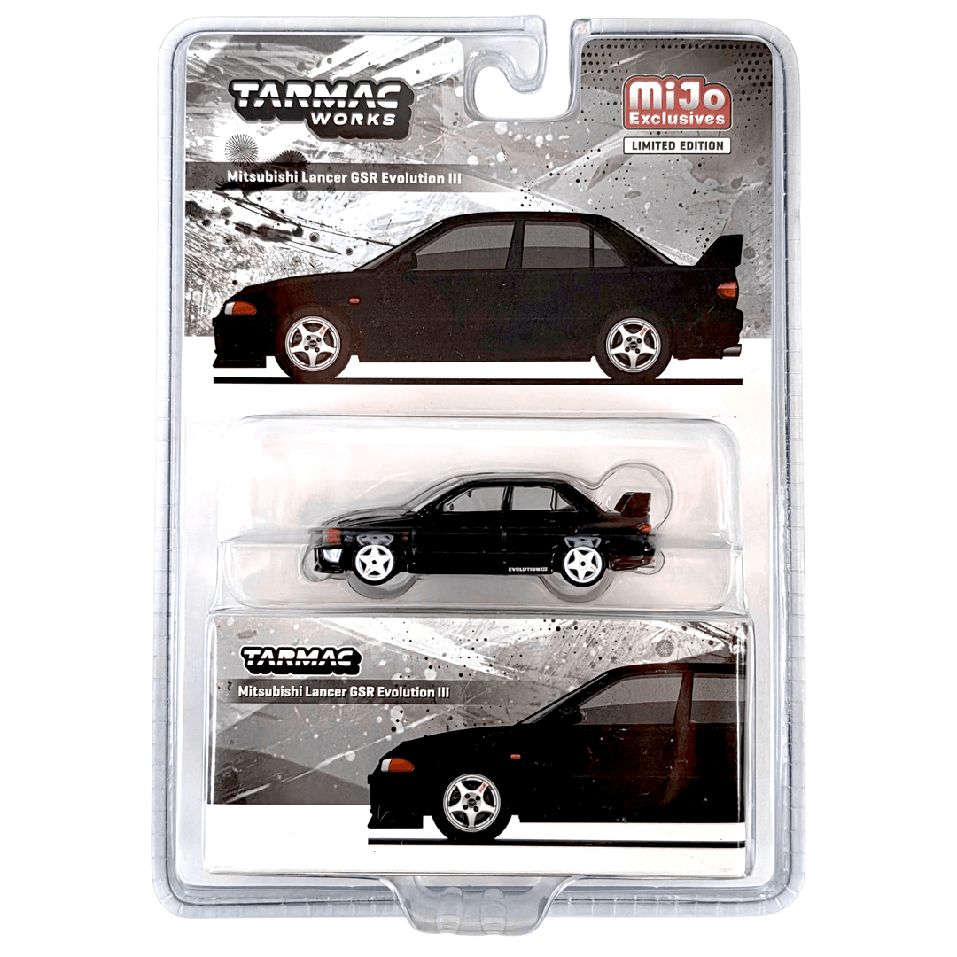 Tarmac Works - Mitsubishi Lancer GSR Evolution – Black - Top CollectiblesDiecastTarmac Works