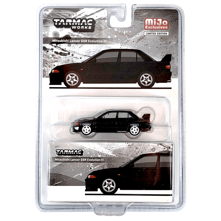 Tarmac Works - Mitsubishi Lancer GSR Evolution – Black - Top CollectiblesDiecastTarmac Works