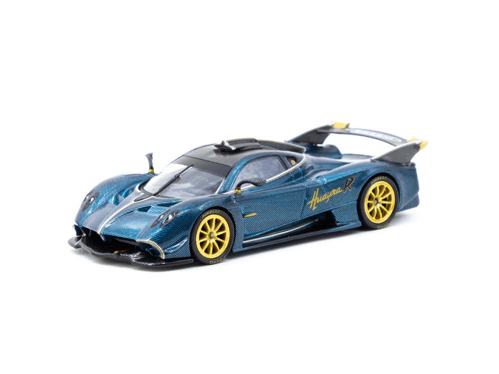 Tarmac Works - Pagani Huayra R - Turquoise Carbon Fiber - Global64 Series *Exotics on Broadway Exclusive Model* - Top CollectiblesDiecastTarmac Works