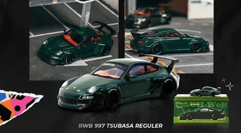Tarmac Works - Porsche 911 (997) RWB - Tsubasa Green *IDE 2025 Tarmac Works - Porsche 911 (997) RWB - Tsubasa Green *IDE 2025