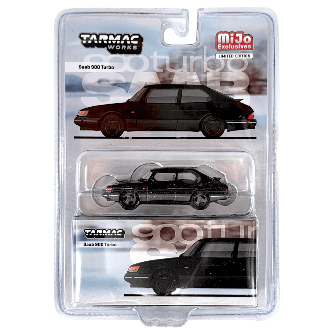 Tarmac Works - Saab 900 Turbo – Black - Top CollectiblesDiecastTarmac Works