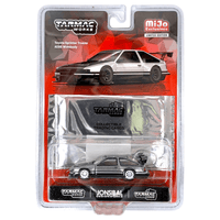 Tarmac Works - Toyota Sprinter Trueno AE86 Widebody by Jon Sibal with Trading Card – White *Chase* - Top CollectiblesDiecastTarmac Works