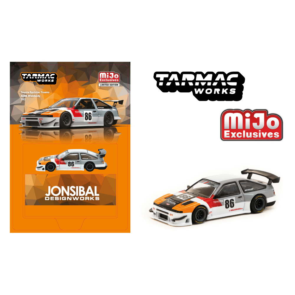 Tarmac Works - Toyota Sprinter Trueno AE86 Widebody TRD *Pre - Order* - Top CollectiblesDiecastTarmac Works