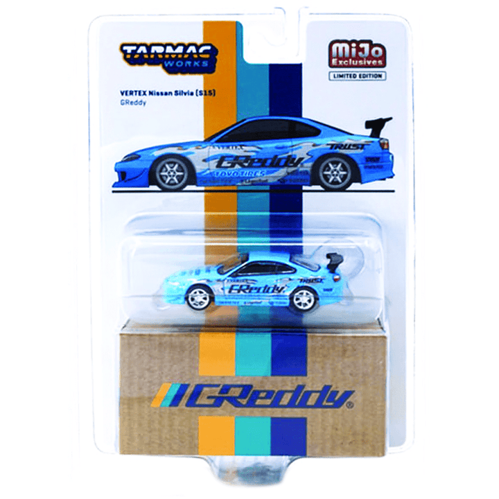 Tarmac Works - Vertex Nissan Silvia (S15) - GReddy Special Limited Edition - Top CollectiblesDiecastTarmac Works