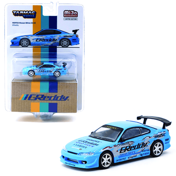 Tarmac Works - Vertex Nissan Silvia (S15) - GReddy Special Limited Edition - Top CollectiblesDiecastTarmac Works