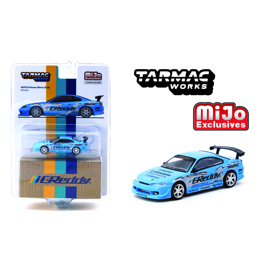 Tarmac Works - Vertex Nissan Silvia (S15) - GReddy Special Limited Edition - Top CollectiblesDiecastTarmac Works