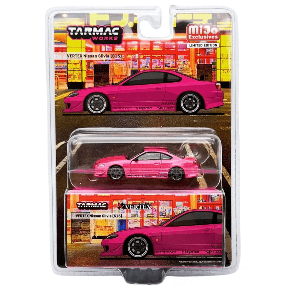 Tarmac Works - VERTEX Nissan Silvia (S15) – Pink Metallic - Top CollectiblesDiecastTarmac Works