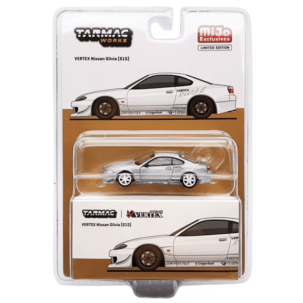 Tarmac Works - Vertex Nissan Silvia S15 – White Lamley Special *Chase* - Top CollectiblesDiecastTarmac Works