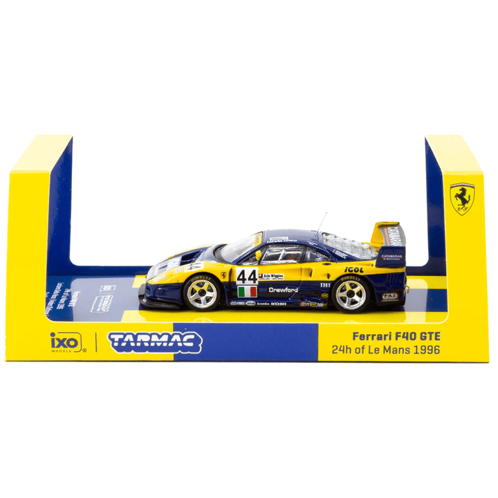 Tarmac Works x IXO Models - Ferrari F40 GTE 24h of Le Mans 1996 - Hobby64 Series - Top CollectiblesDiecastTarmac Works