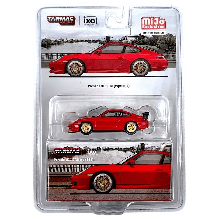 Tarmac Works x IXO Models - Porsche 911 GT3 (Type 996) – Red – MiJo Exclusives - Top CollectiblesDiecastTarmac Works