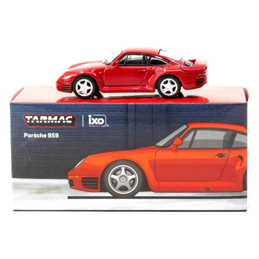 Tarmac Works x IXO Models - Porsche 959 Red - Global64 Series - Top CollectiblesDiecastTarmac Works