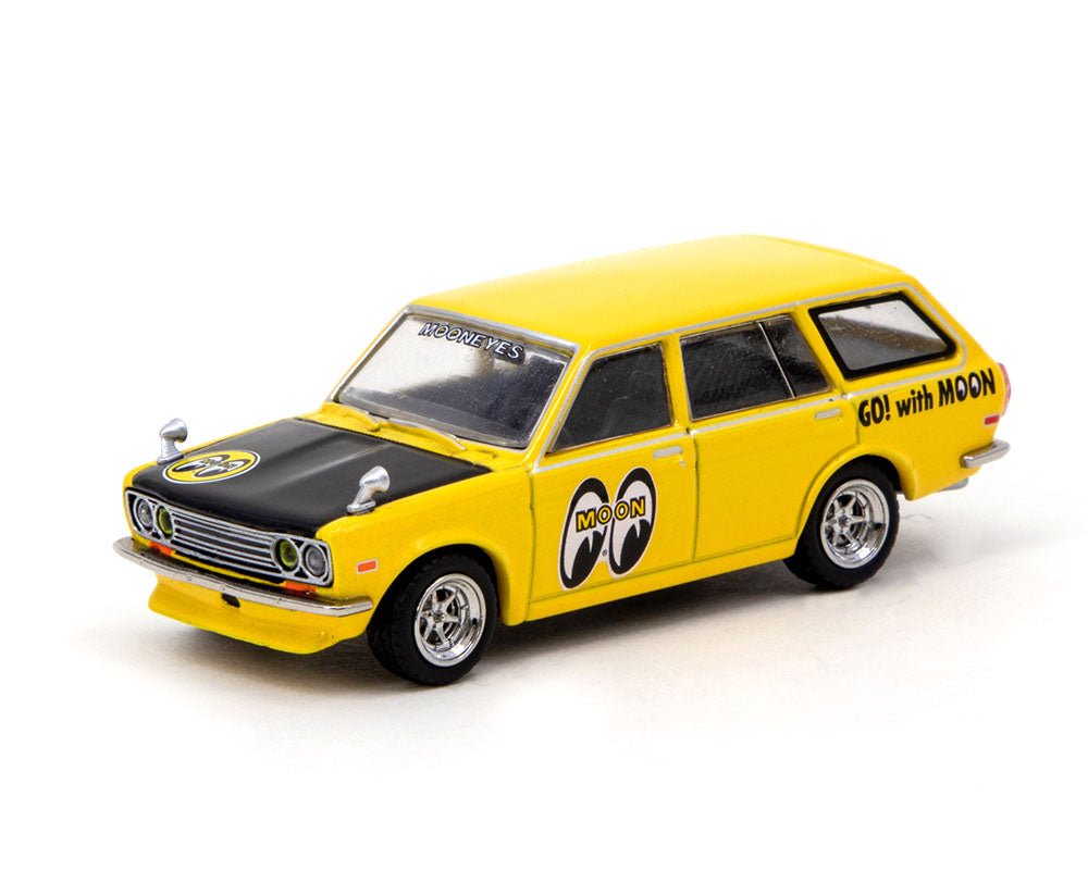 Tarmac Works X Mooneyes - Datsun Bluebird 510 Wagon Mooneyes - 2022 Collab64 Series *MiJo Exclusive* - Top CollectiblesDiecastSchuco