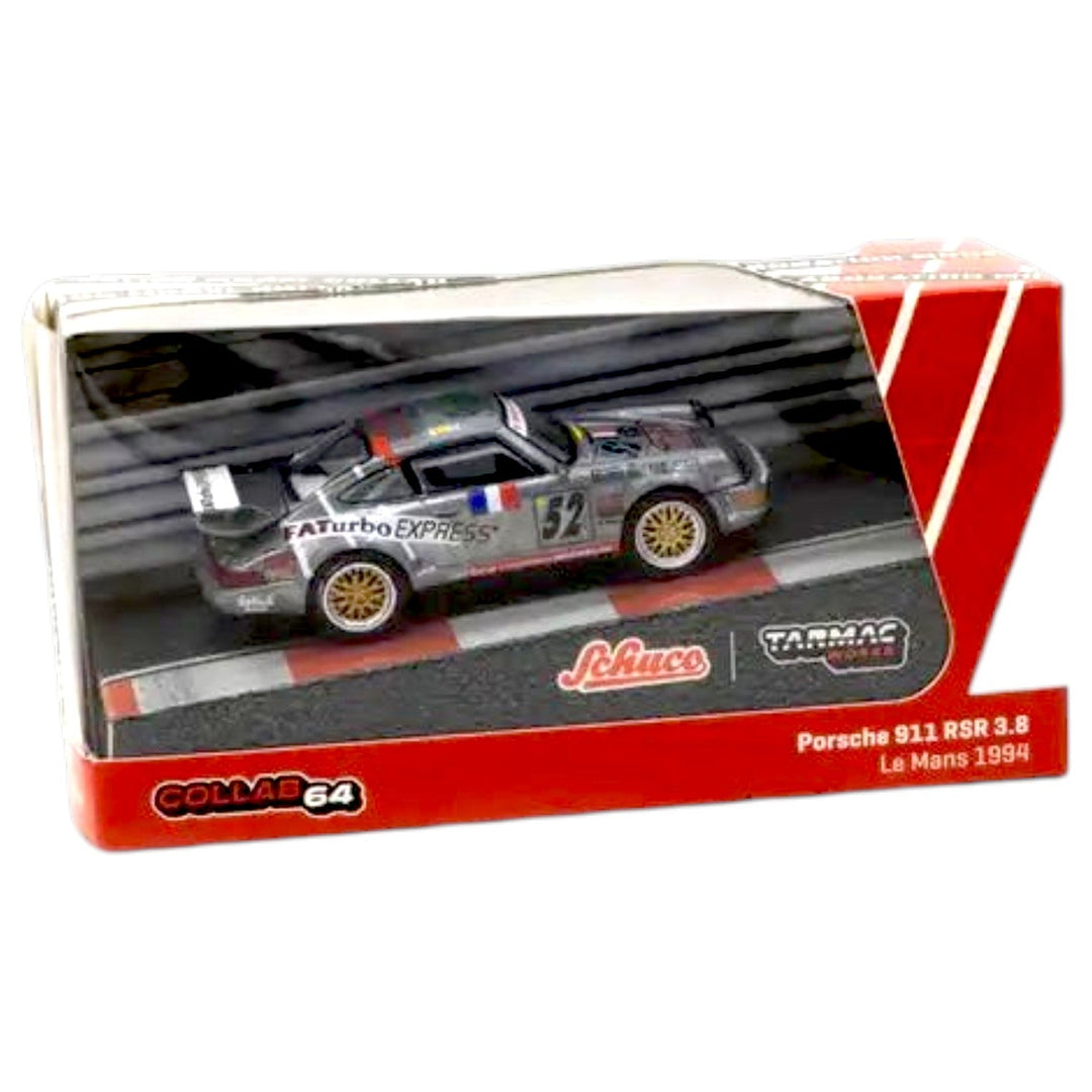 Tarmac Works X Schuco - Porsche 911 RSR 3.8 - Le Mans 1994 - Collab64 Series *Chase* - Top CollectiblesDiecastTarmac Works