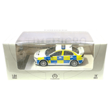 Time Micro - Mitsubishi Lancer Evolution X British Police Car w/ Figure - Top CollectiblesDiecastTime Micro