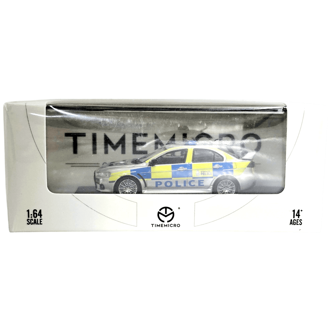 Time Micro - Mitsubishi Lancer Evolution X British Police Car - Top CollectiblesDiecastTime Micro