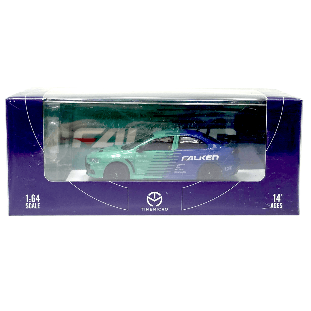 Time Micro - Mitsubishi Lancer Evolution X "Falken" w/ Figure - Top CollectiblesDiecastTime Micro