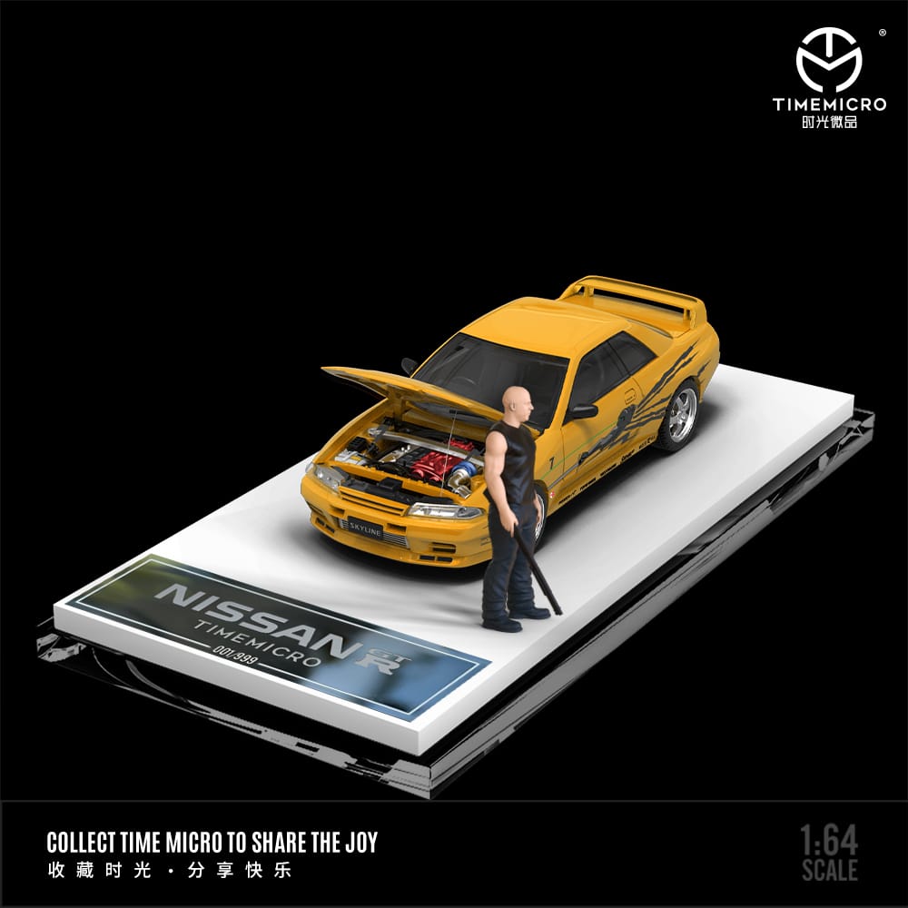 Time Micro - Nissan Skyline GT-R R32 w/ Figure - Fast & Furious Series - Top CollectiblesDiecastTime Micro
